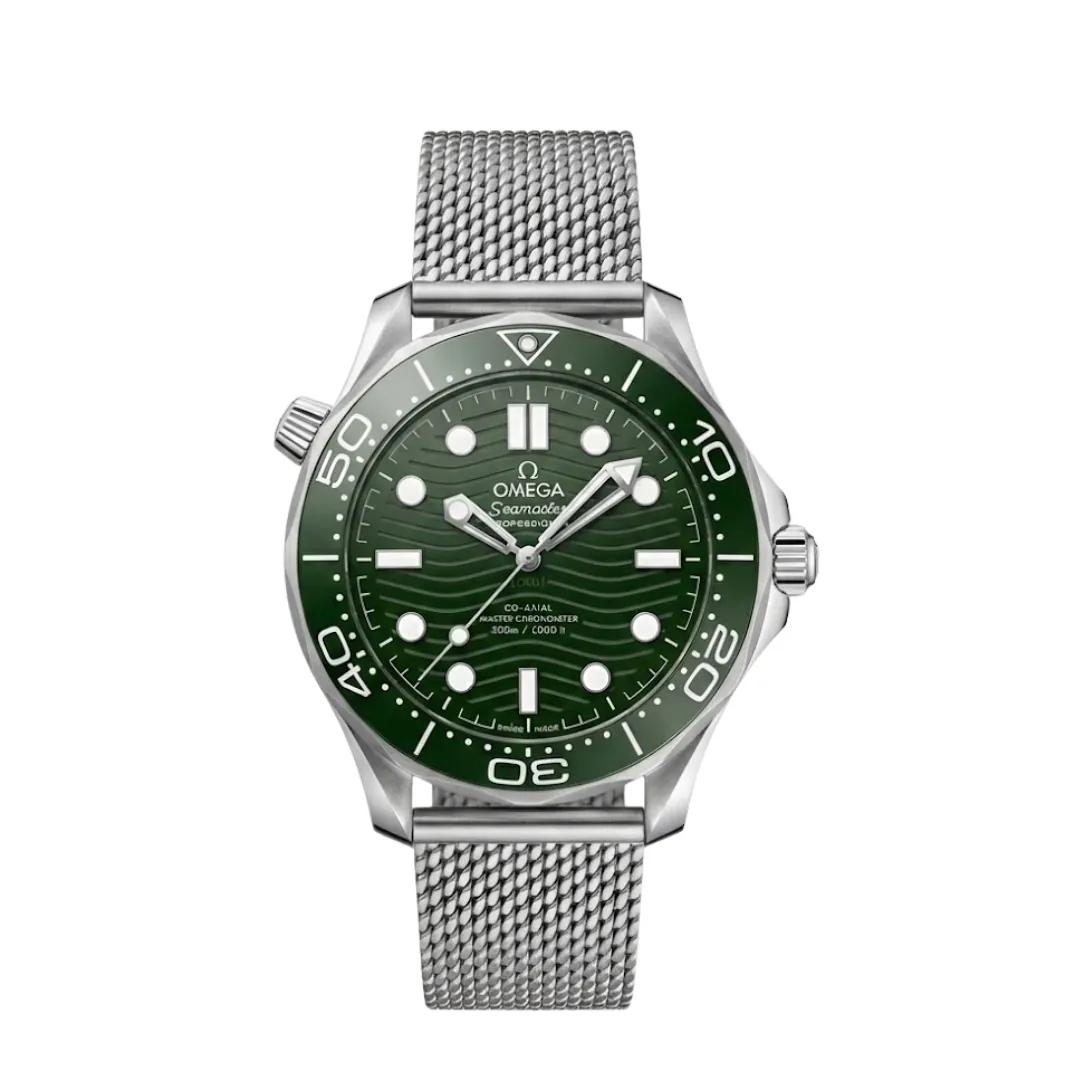 Omega Seamaster Green/Mesh